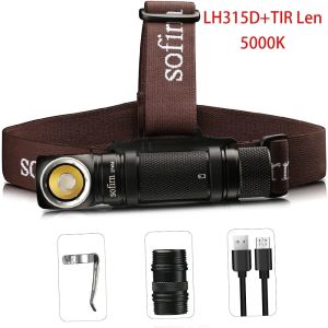 SOFIRN SP40A Headlamp Rechargeable TIR Optics LED 18650 USB Head Lamp 1200lm Torch with Magnet Tail Cap