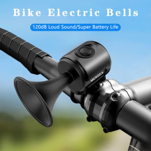 MEROCA EH-2 Bicycle 120dB Super Loud Electric Bells Horns Strong Battery Life Easy Installation Cycling Bell Mountain Bike Parts And Accessories