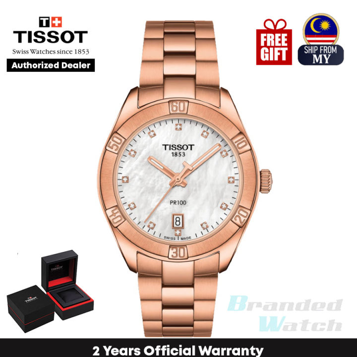 tissot rose gold watch women's