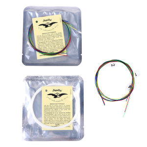 pamelaea 4PCS Ukulele Guitar String Set Colorful Nylon Strings for 21 23 26 Inch Ukulele