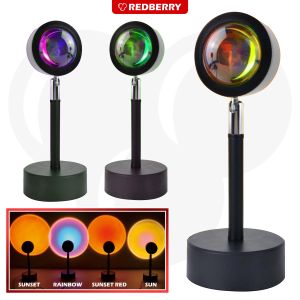 Lampu Sunset LED background studio lampu tidur meja proyektor Lighting Foto vlog live streaming