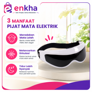 Alat Pijat Mata Elektrik Model Kacamata Eye Care Massager Relaksasi Mata & Mengurangi Kelelahan