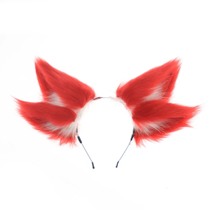 Unique Nine Tailed Foxes Ears Headbands Adds Mystery and Charm to Any Costume Cosplay Accesories Themed Party Hairband