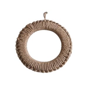 HUYAN Round Jute Woven Pot Pad Heat Proof Heat Insulated Pan Place-mat Coaster Hemp Rope Pot Holders Household
