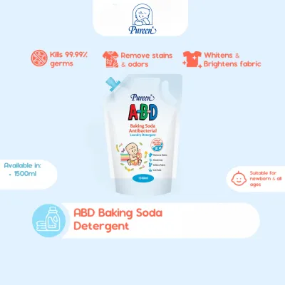 PUREEN ABD BAKING SODA ANTIBACTERIAL LAUNDRY DETERGENT REFILL 1500ML