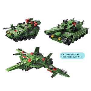 42112 - QMAN - Bộ đồ chơi xếp hình mô hình thiết bị quân sự