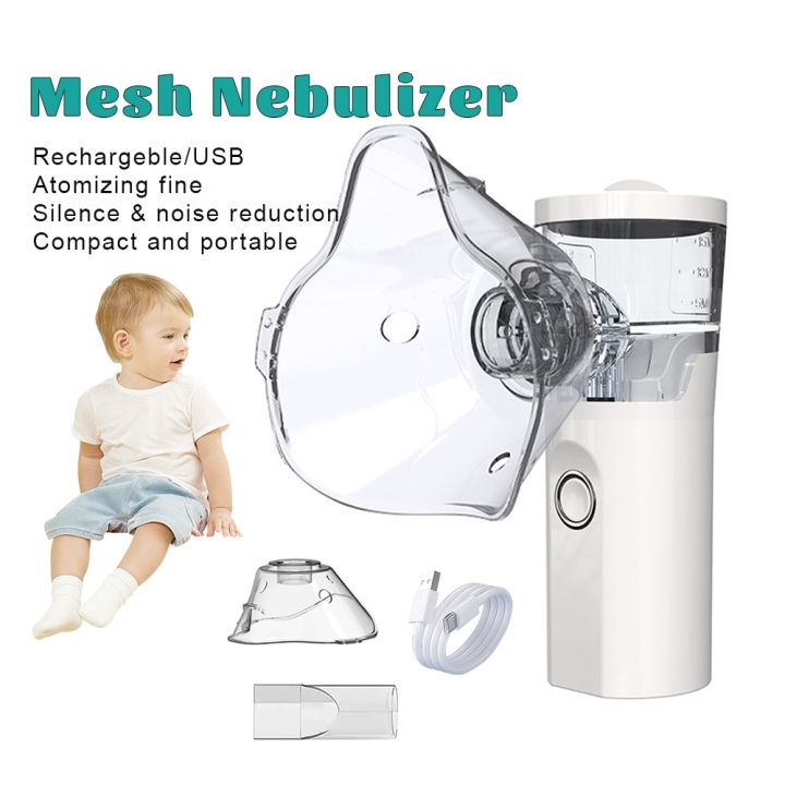 Handheld Nebulizer Portable Ultrasonic Nebulizer Spray Mini Inhaler ...