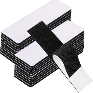 GFNIE4 100pairs Strong Glue Hook and Loop Fastener Tape Nylon Self-Adhesive Double-Sided Adhesive Tape Mounting Strips Repeated use Mounting Strips Home Use