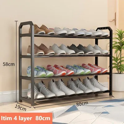 Five-layer 80CM wide shoe rack assembled shoe rack simple shoe rack portable shoe rack for dormitory rental shoe cabinet