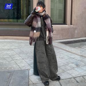 Lạm phát thương hiệu nước sóng rửa đăng nhập quần cho mùa thu và mùa đông New đường phố nhăn cảm giác đinh tán bảo hộ lao động giản dị quần cho nam giới