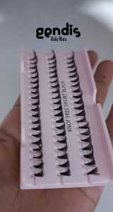 Bulu mata tanam Eyelash extension short 10mm super lentik 60 point free mika penutup