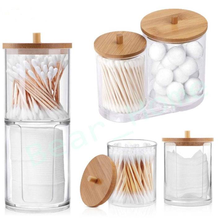 Multifunctional Cotton Pad Candy Container Storage for Bathroom