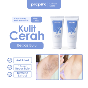 PREPARE Bundling 2 Pcs Hair Removal Cream Perontok Bulu Penghilang Bulu Pembersih Bulu Permanen