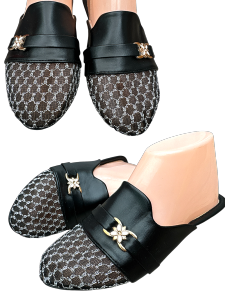 SANDAL BUDAK PEREMPUAN GIRLS MULE SHOES KASUT BUDAK SIZE 31-35 SANDAL LACE GIRLS FLAT MULE ANTI SLIP RUBBER SOLE