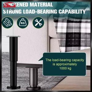 [UEB AUTO] 4 Pcs Adjustable Furniture Feet Heavy Duty Bed Replacement Legs Bed Frame Support Legs for Sofa/Cabinet/Couch/Dresser/Table