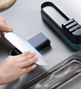 Bộ Đá Mài Dao Nhà Bếp 4 Tầng Đa NăngMáy Mài Dao Cầm Tay Đá Mài Ecoco E2109 Nhanh Chuyên Nghiệp
