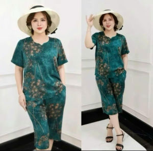 Bộ Đồ cho mẹ chất cát lụa- bộ đồ trung niên lửng