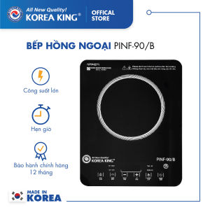 PINF -90B  Bếp hồng ngoại Korea King (bếp đơn mặt kính cường lực công suất 2000W )-Hàng chính hãng