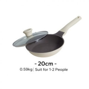 Redchef Nonstick Ti-Ceramic Frying Pan Wok with lid No PFAS& PTFE& PFOA Suitable for All Stoves