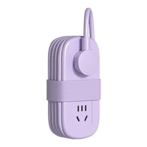 Multi-Outlet Power Strip with Overload Protection and Flat Plug Design for Easy Wall Mounting in Living Room