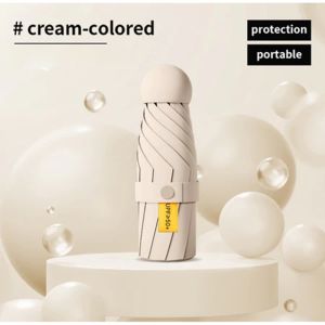 【Fast delivery】 UV Protection 5folds Black Backing Umbrella Ultra-Light Mini Umbrella Sun Umbrella stable support  Sunshade Mini umbrella Folding pocket umbrella Sunscreen Anti-UV Rain or shine just one handed control Flat handle design