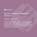 Hysses Halo Candle Warmer - Black. 