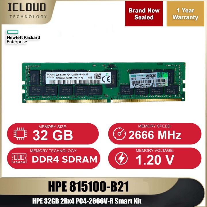 Ram Ddr4 32gb 2rx4 Dell A8711888 32GB DDR4 PC4-19200 2400MHz