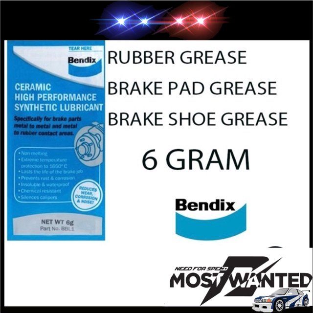 Bendix Ceramic High Performance Synthetic Lubricant / Rubber Grease / Brake Pad Grease / Brake