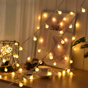 LED String Lights Fairy Lights Outdoor Waterproof Christmas Lights Round Fairy Lights Home Wedding Party Decorations Indoor/Outdoor/Family/Party