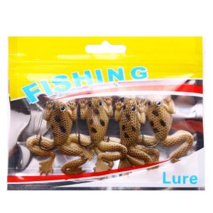 Double Propellers Leg Fishing Baits Colorful Swimbaits Large Feet Frogs Fish Lures Soft Artificial Lures Set for Fishing