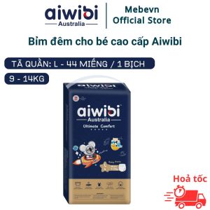 [Voucher 10% toàn gian] Bỉm đêm Aiwibi Australia bỉm đêm cho bé cao cấp bỉm đêm aiwibi siêu thấm hút đủ size đến 48 miếng