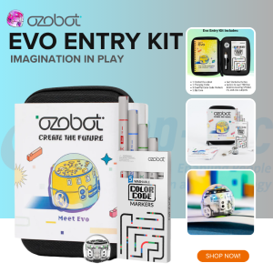 Ozobot Evo Entry Kit Coding Robot for Beginners STEM Educational Toys for Kid Age 5+ Kids & Student