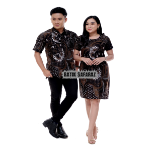 Dress Batik Couple Modern Terbaru - Batik Couple Dress Pasangan Terlaris