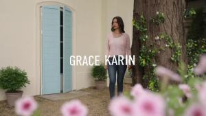 GRACE KARIN  Womens Three Quarter Sleeve Front Open Short Cardigan Summer Lightweight Hollow Knitted Shawl