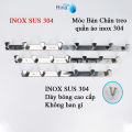 Móc treo quần áo inox sus 304 bóng cao cấp- móc áo kiểu hàng dày thủ công tỉ mỉ Rina. 
