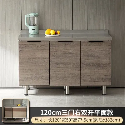 LZ-Kitchen Cabinet Stainless Steel Easy Assembly Cabinet Kitchen Stove Cabinet Sink Cabinet Custom Storage Cabinet 7IBK
