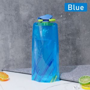 700Ml Botol Air Minum Lipat Portable Vapur Bpa Free Botol Air Olahraga Outdoor Lipat Botol Yoga Berkualitas Tinggi Kapasitas Besar