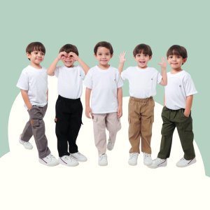 Cargo Anak Longpant LittleBee Mix Warna Size 1-5 Tahun