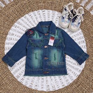 Deziyan868 Jaket Jeans Anak Perempuan bioting Hijau seprey sobek Jaket denim OUTHERS Jaket terbaru 2025 Jaket anak wanita