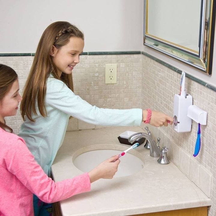 📍Toothpaste Dispenser ที่กดยาสีฟันศูนย์ยากาศ📍 | Lazada.co.th