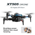 [Ready Stock] XT505 Drone GPS Positioning Drone with Camera 4K HD Aerial Photography Optical Flow Brushless Motor Foldable with 5GHz FPV Rc Drone. 