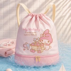 SH Chống nước Túi bơi cho mèo KT Tách khô-ướt Thiết kế dễ thương Túi bơi Mymelody Hữu ích Dễ thương Túi bơi Hello Kitty Bơi lội ngoài trời
