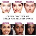 Youngfocus Cosmetics Cream Contour Best 8 Colors and Highlighting Makeup Kit - Contouring Foundation/Concealer Palette - Vegan & Cruelty Free - Step-by-Step Instructions Included. 