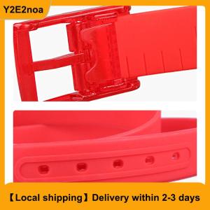 【Local shipping】 Candy Type Fashion Men And Women Lovers General Belt Silica Gel Belt Plastic Belt Defence Allergy Environmental Protection Belt