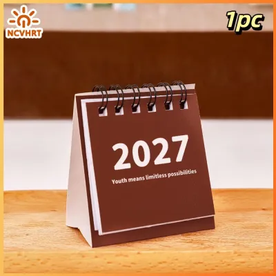 NCVHRT 2027 Mini Bàn lịch xách tay có thể gập lại hàng tháng kế hoạch xé kháng trang cho văn phòng nhà trường du lịch sử dụng