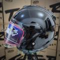 Helm TSR Ram 4 HITAM Glass Black Original Half Face TSR Helmet Ram4. 