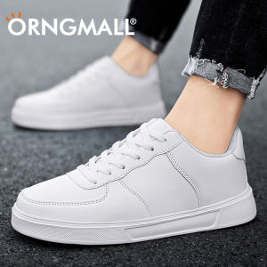 ORNGMALL Sneakers for Men Students Leisure Sports Street Skate White Shoes Stylish Sport Shoes Sneaker Street Skateboard Shoes Lovers Shoes for Men Big Size 36-47
