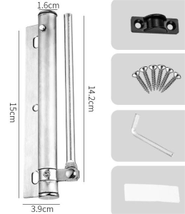 Small Automatic Door Closer Concealed Door Closer Door Spring Closer Adjustable 20kg Surface Mounte