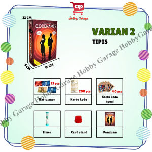 Codenames Board Card Game Mainan Kartu Keluarga