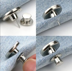 🔥BUY 2 OFF 1%!BUY 3 OFF 2%!!🎉Sewing-free adjustable detachable button jeans sewing waist magic button hack Butang Seluar tanpa sewing machine